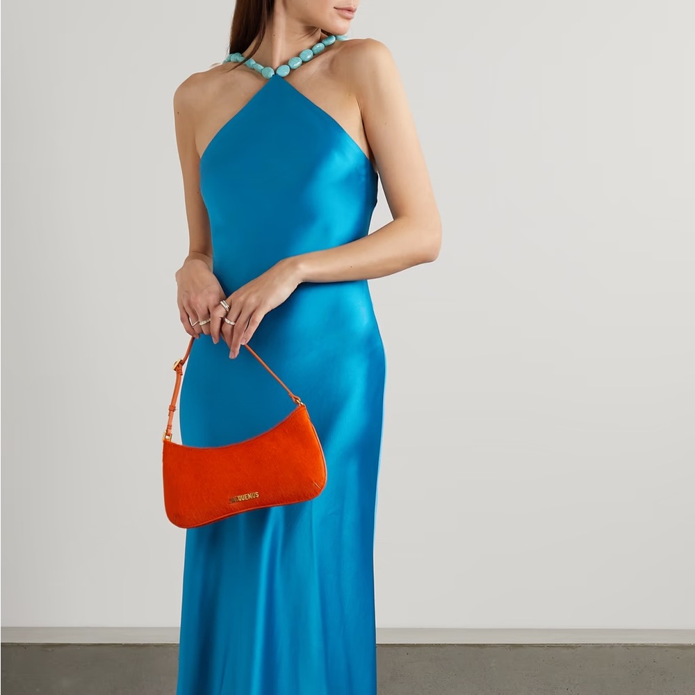 NEW Staud Cadence embellished satin maxi dress